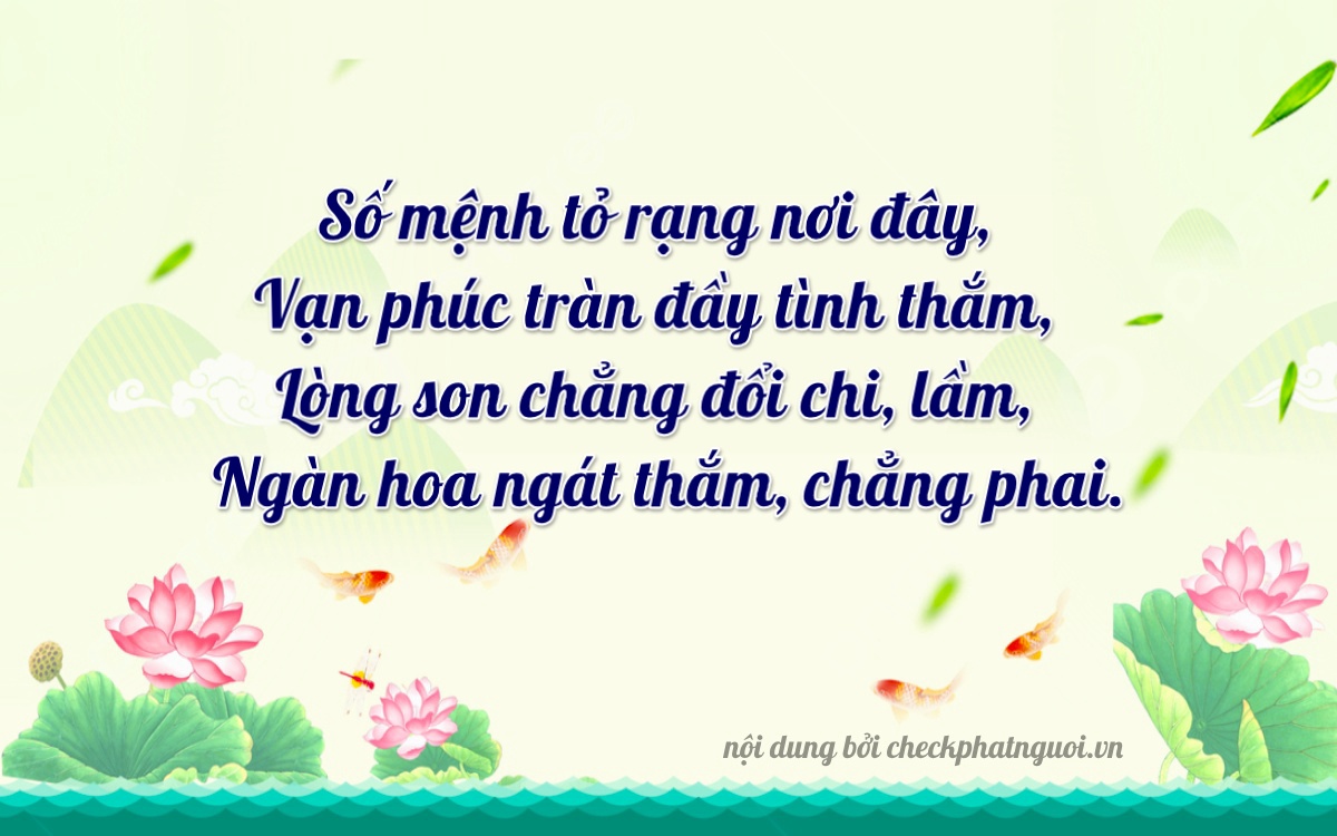 Bài thơ ý nghĩa cho <b>biển số 78C-11725</b> tại website checkphatnguoi.vn