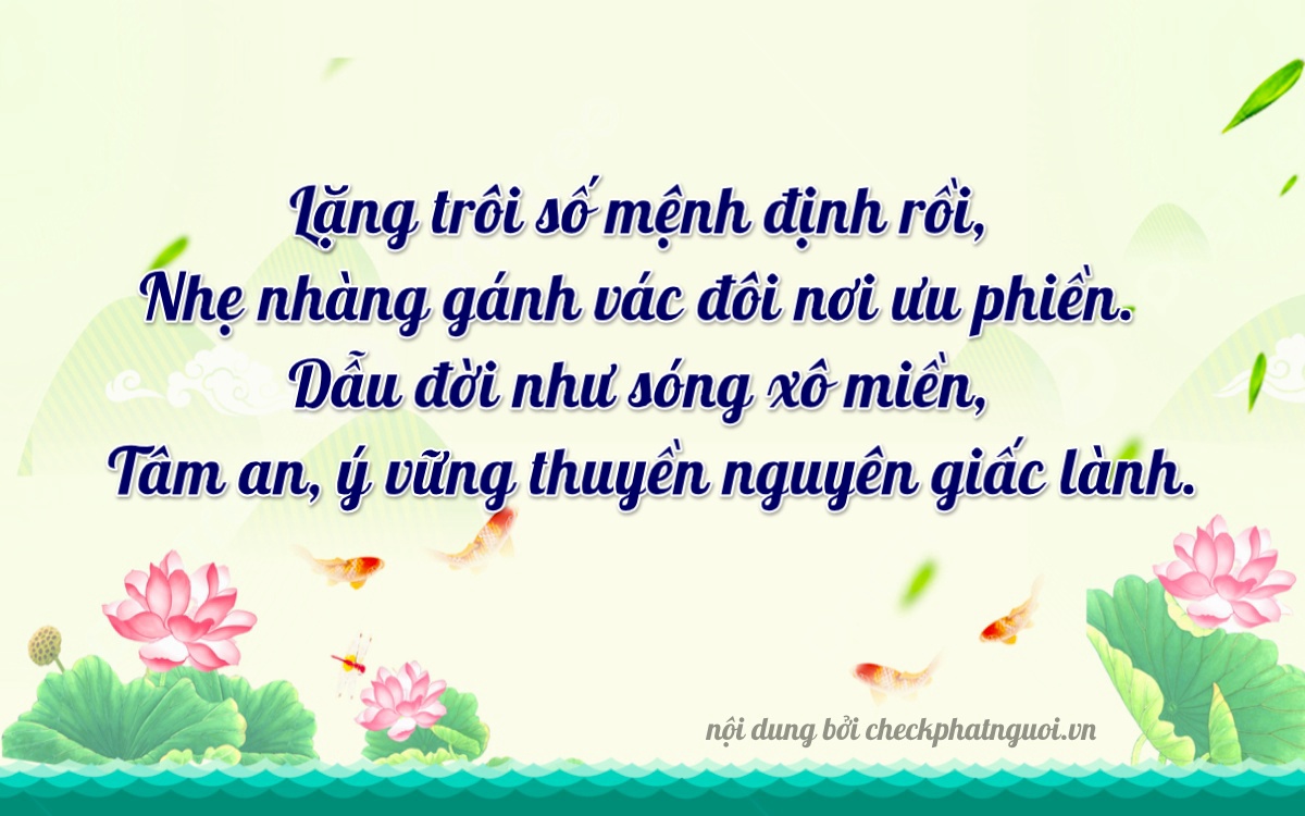 Bài thơ ý nghĩa cho <b>biển số 78C1-56040</b> tại website checkphatnguoi.vn