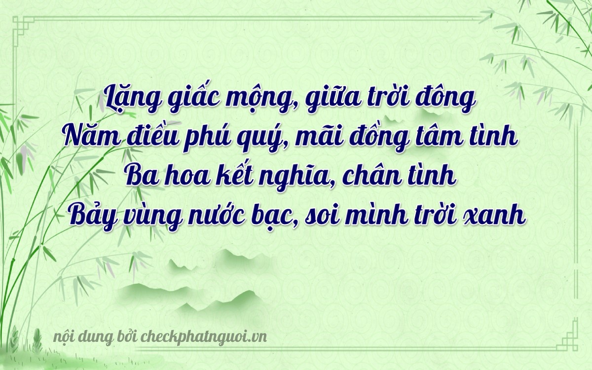 Bài thơ ý nghĩa cho <b>biển số 78C1-59370</b> tại website checkphatnguoi.vn