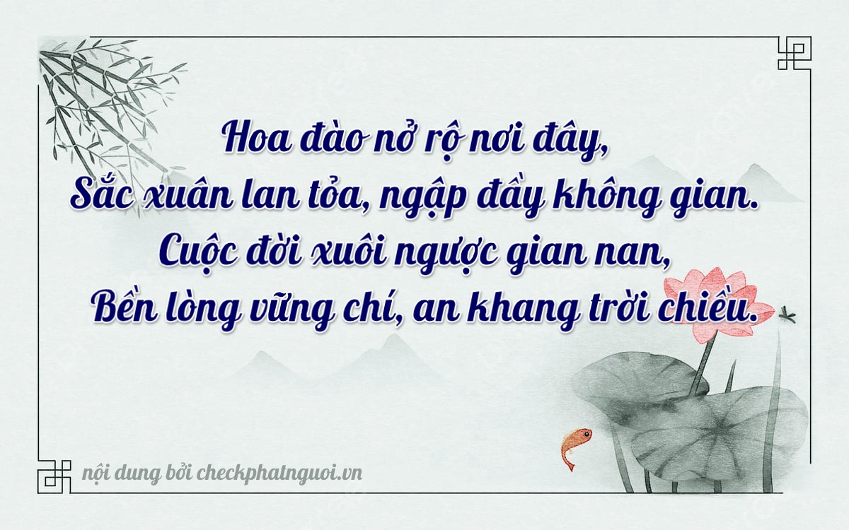 Bài thơ ý nghĩa cho <b>biển số 78C1-60027</b> tại website checkphatnguoi.vn