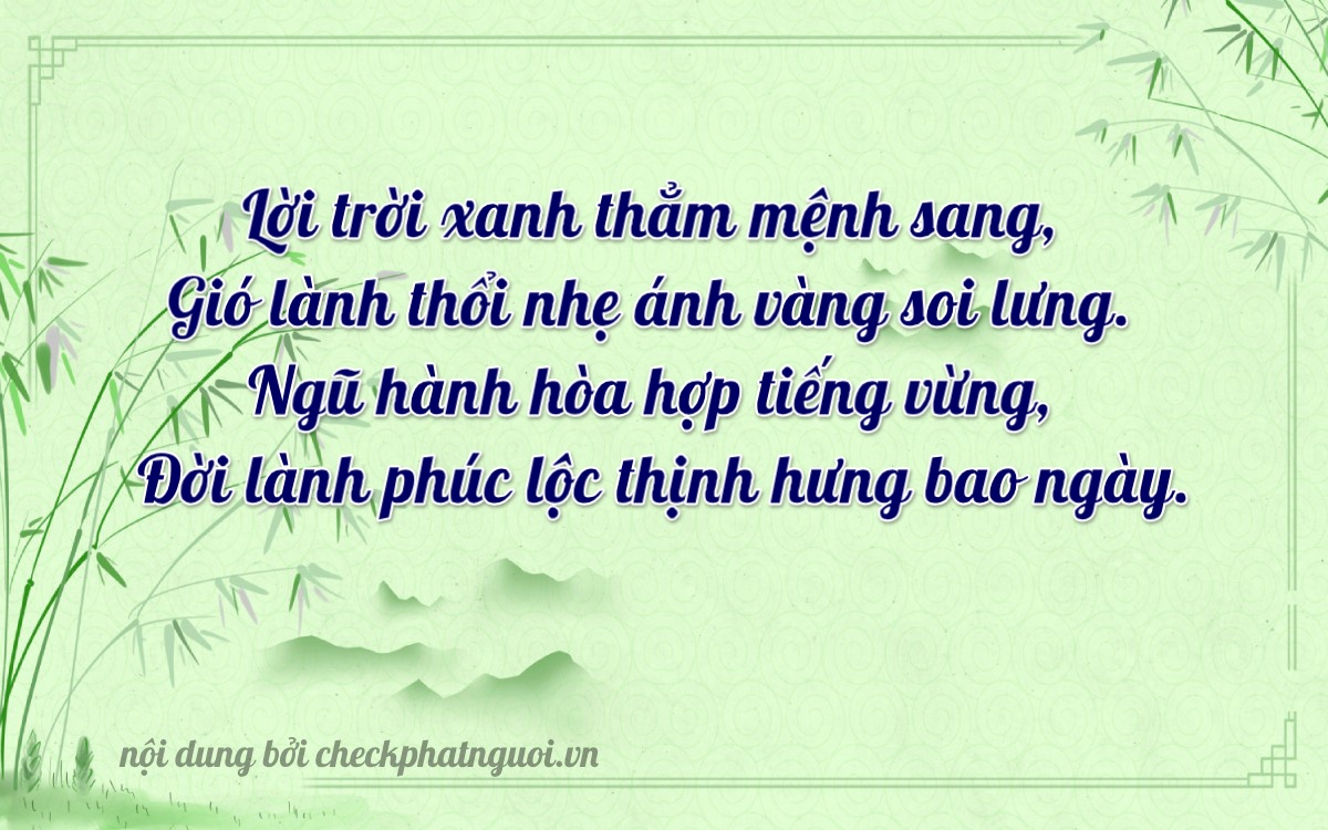 Bài thơ ý nghĩa cho <b>biển số 78C1-66157</b> tại website checkphatnguoi.vn