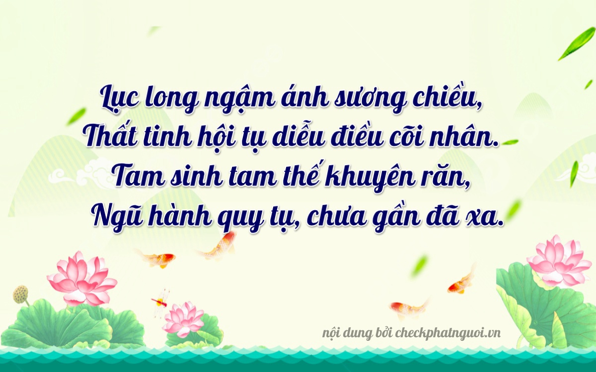 Bài thơ ý nghĩa cho <b>biển số 78C1-67315</b> tại website checkphatnguoi.vn