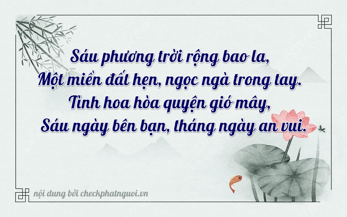 Bài thơ ý nghĩa cho <b>biển số 78C1-69146</b> tại website checkphatnguoi.vn