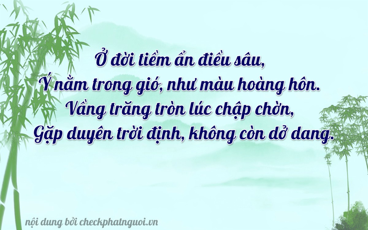 Bài thơ ý nghĩa cho <b>biển số 78C1-70518</b> tại website checkphatnguoi.vn