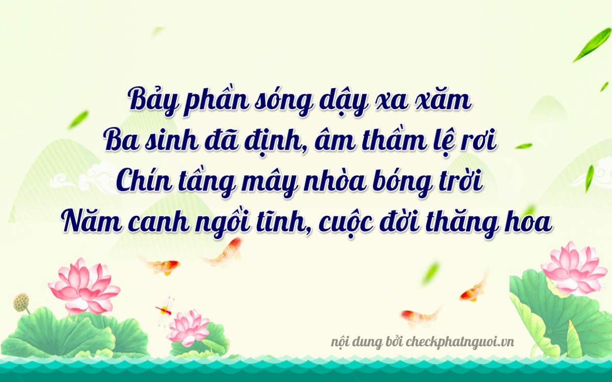 Bài thơ ý nghĩa cho <b>biển số 78C1-73153</b> tại website checkphatnguoi.vn