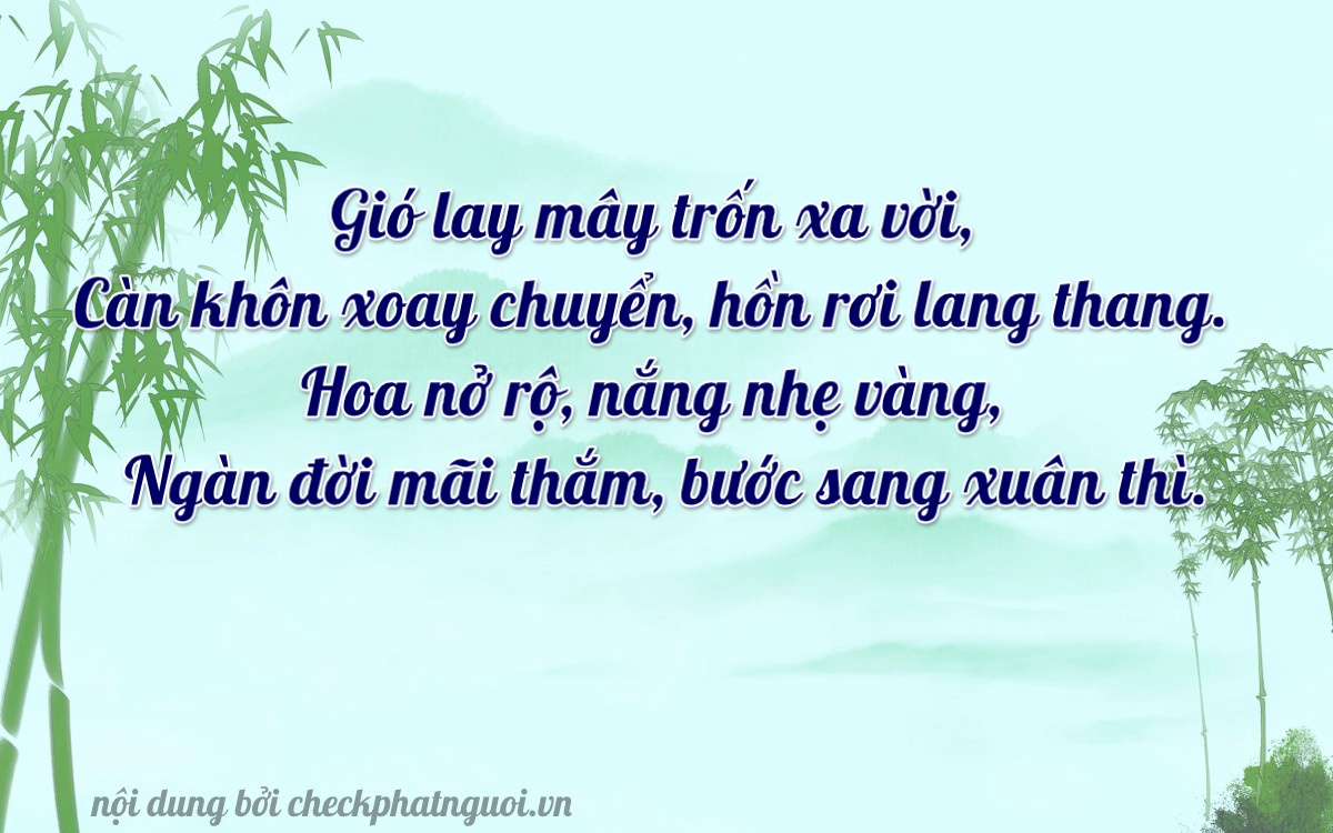 Bài thơ ý nghĩa cho <b>biển số 78D-00133</b> tại website checkphatnguoi.vn