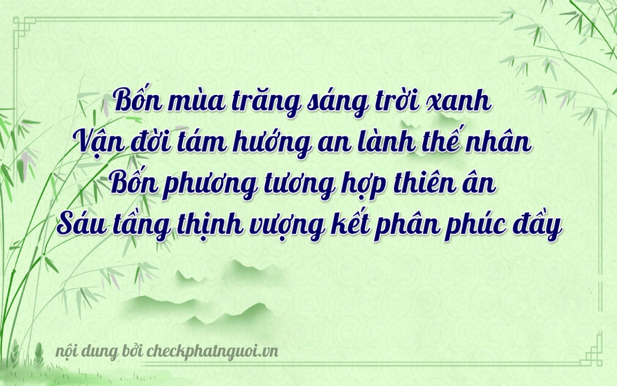 Bài thơ ý nghĩa cho <b>biển số 78E1-44846</b> tại website checkphatnguoi.vn