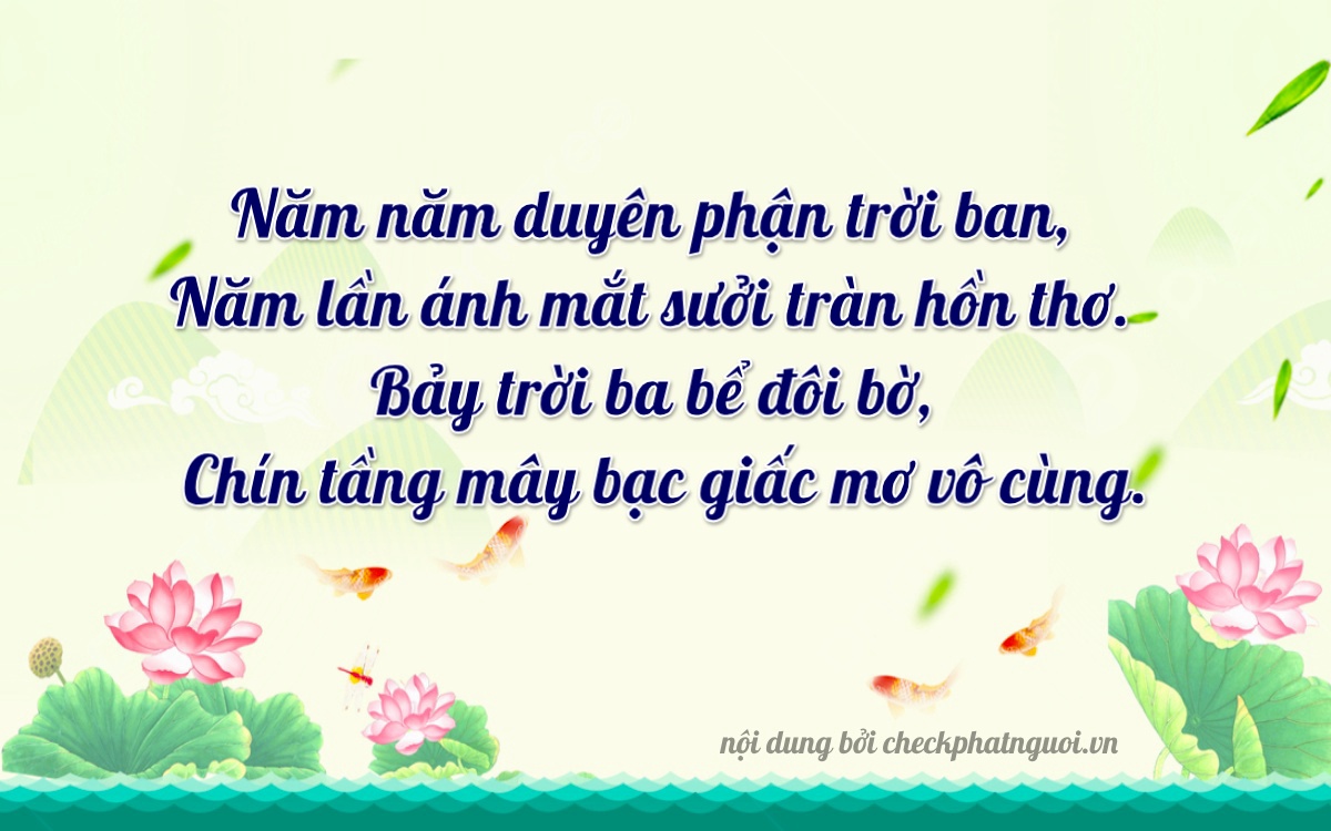 Bài thơ ý nghĩa cho <b>biển số 78E1-55728</b> tại website checkphatnguoi.vn