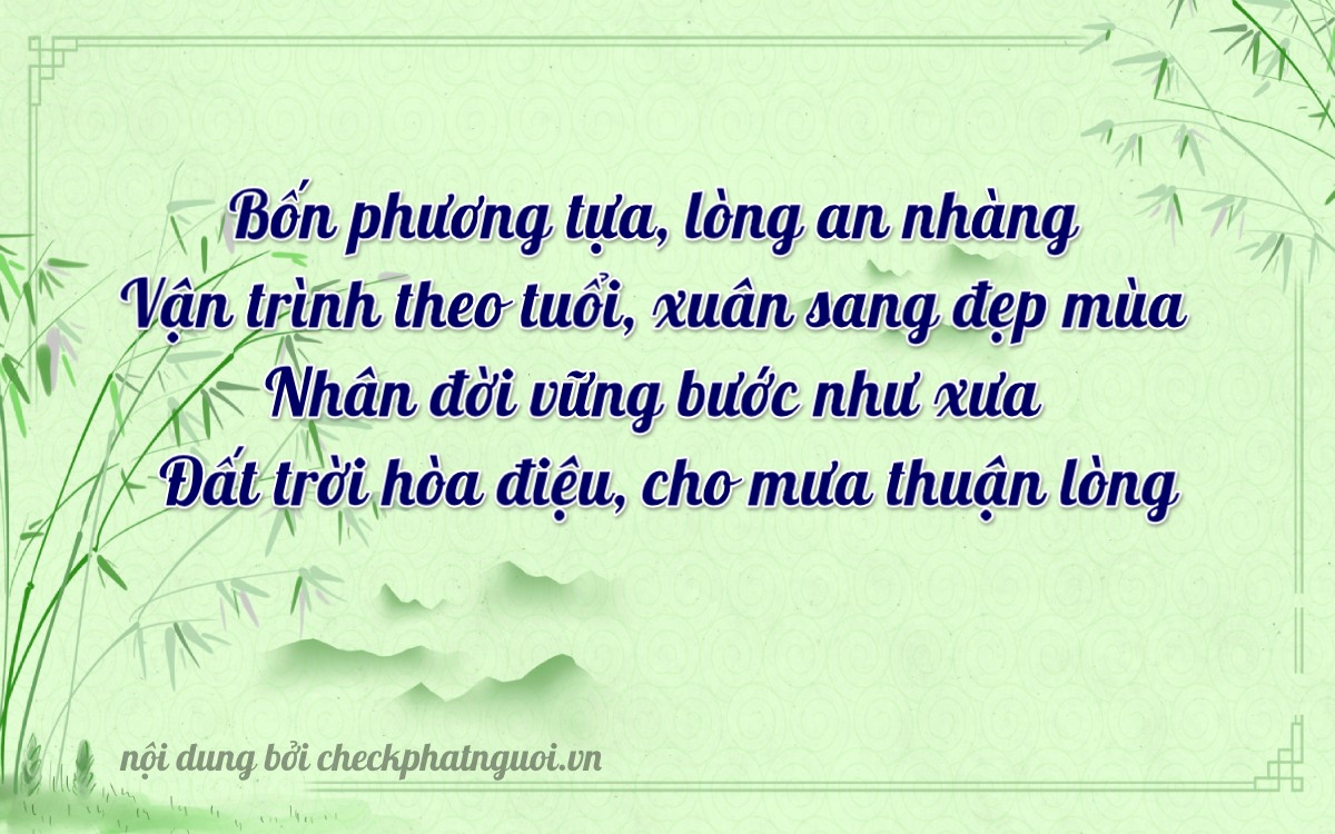 Bài thơ ý nghĩa cho <b>biển số 78F1-14290</b> tại website checkphatnguoi.vn