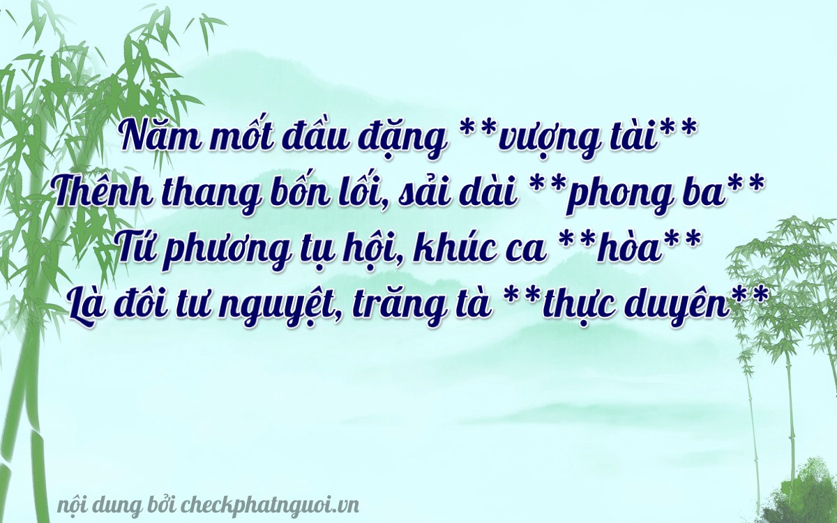 Bài thơ ý nghĩa cho <b>biển số 78F1-51424</b> tại website checkphatnguoi.vn