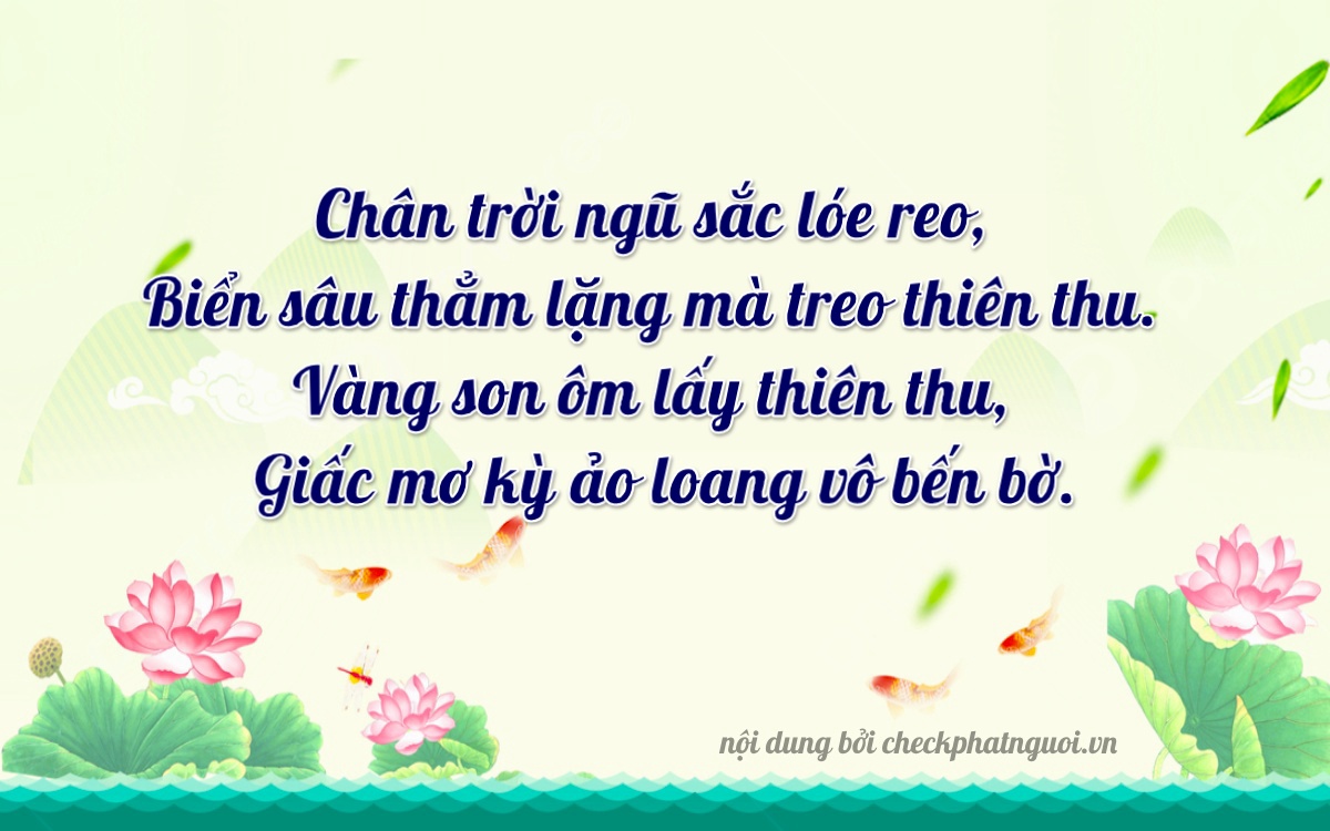 Bài thơ ý nghĩa cho <b>biển số 78F-39999</b> tại website checkphatnguoi.vn