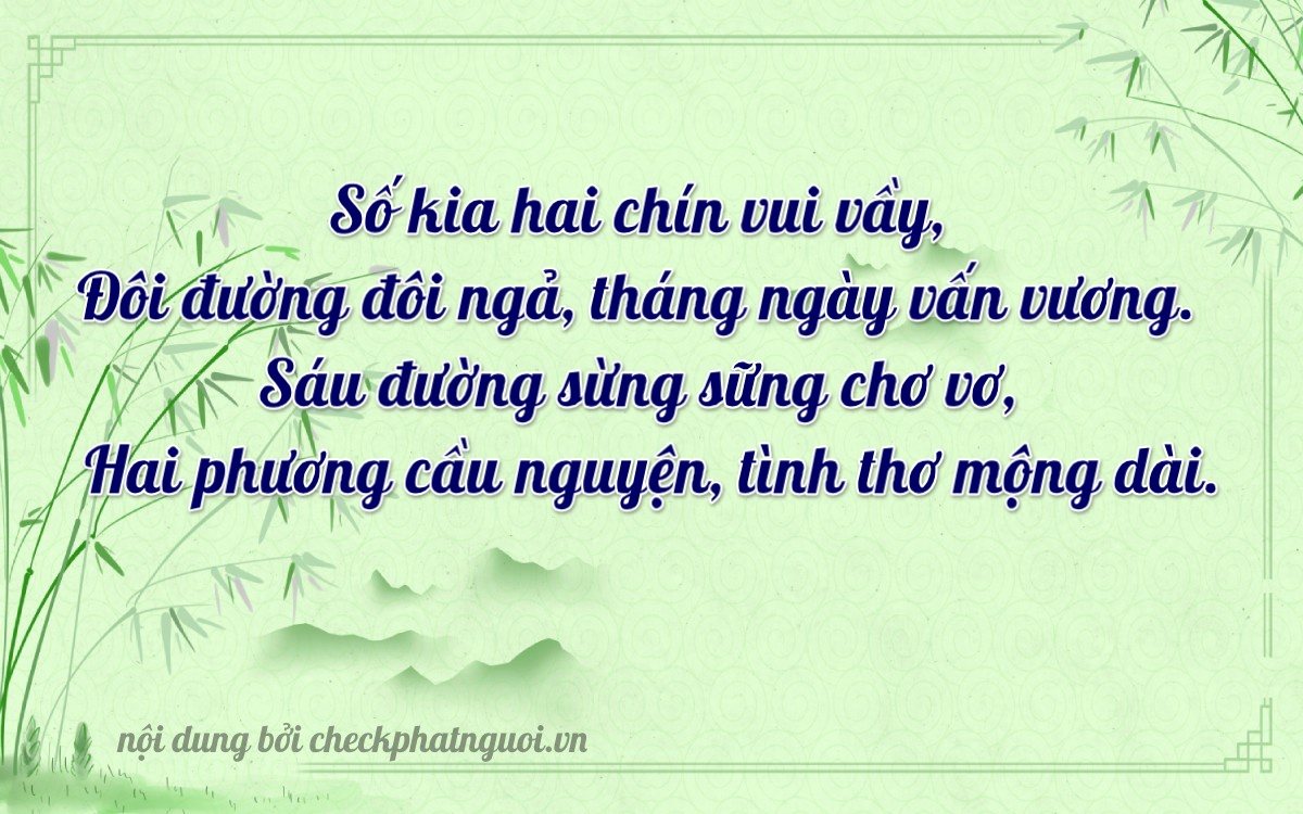 Bài thơ ý nghĩa cho <b>biển số 78G1-02962</b> tại website checkphatnguoi.vn