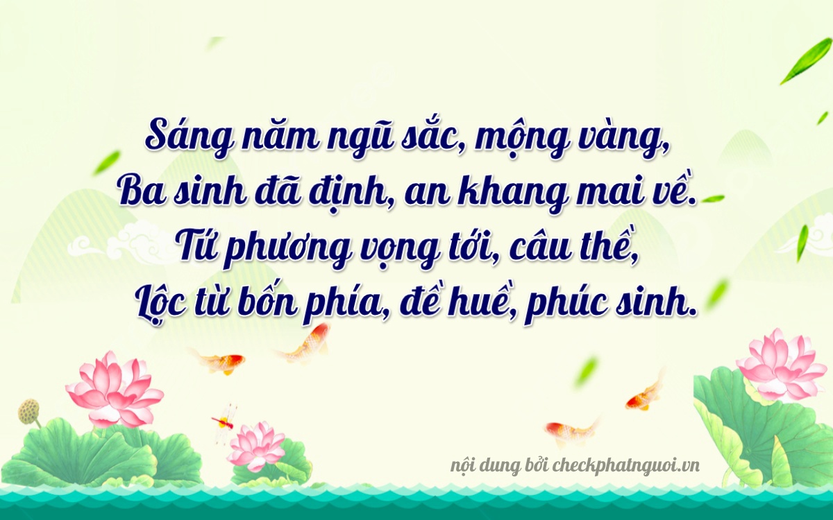 Bài thơ ý nghĩa cho <b>biển số 78G1-05364</b> tại website checkphatnguoi.vn