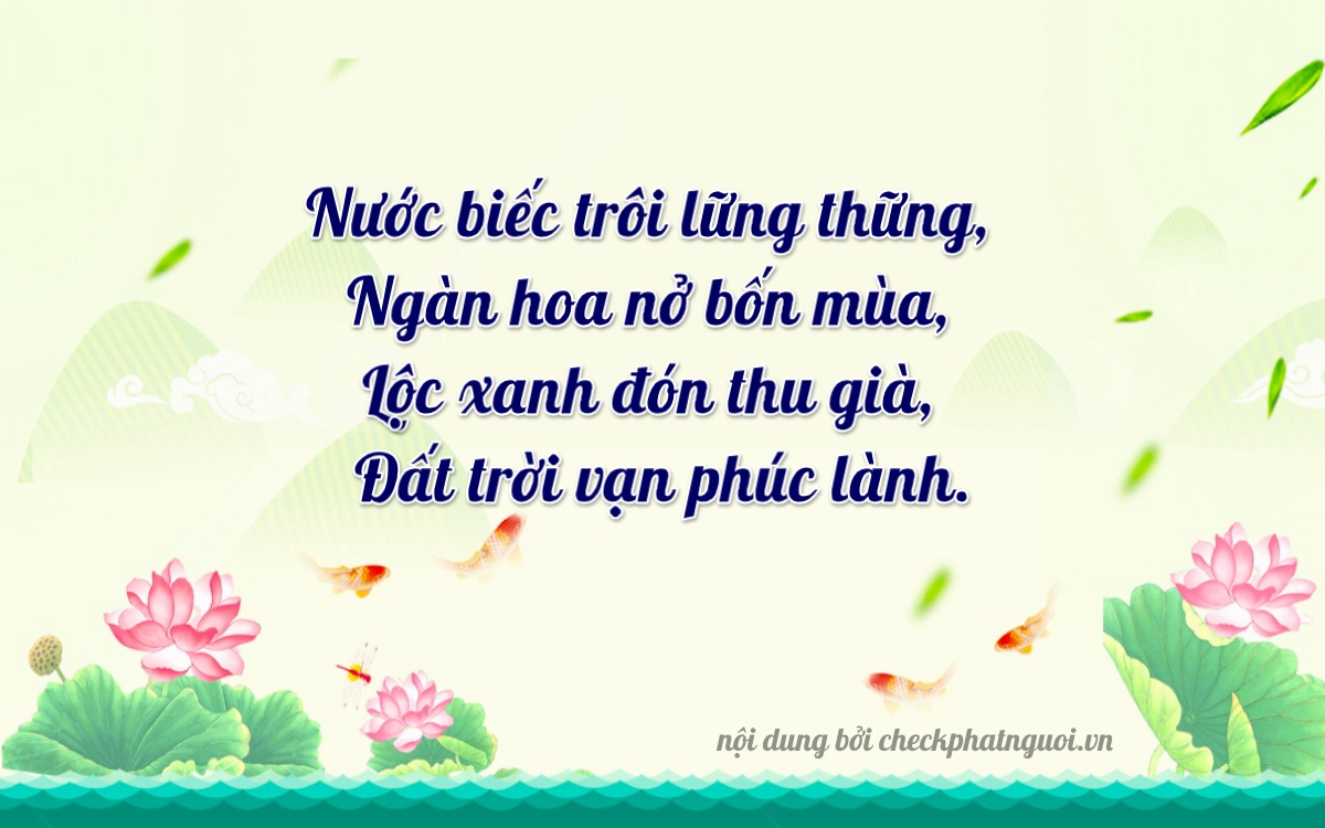 Bài thơ ý nghĩa cho <b>biển số 78G1-44400</b> tại website checkphatnguoi.vn