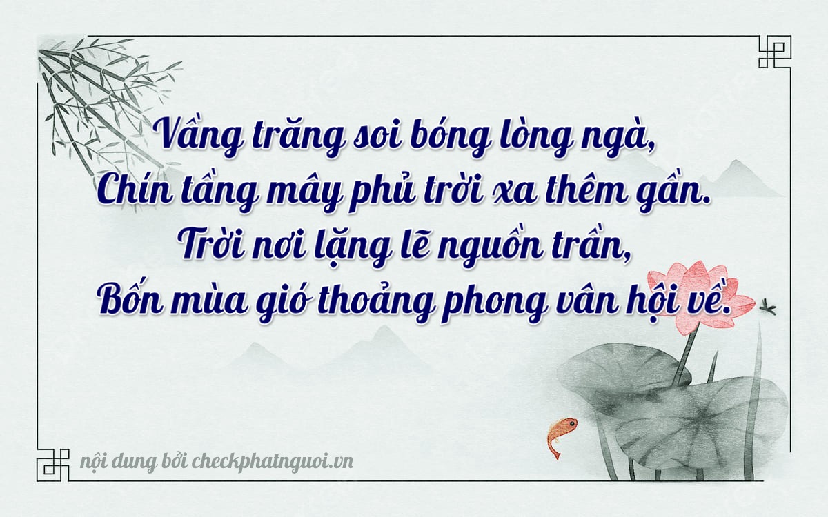 Bài thơ ý nghĩa cho <b>biển số 78H-01914</b> tại website checkphatnguoi.vn