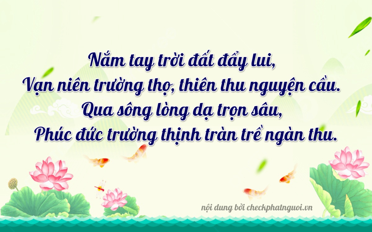 Bài thơ ý nghĩa cho <b>biển số 78H1-32192</b> tại website checkphatnguoi.vn