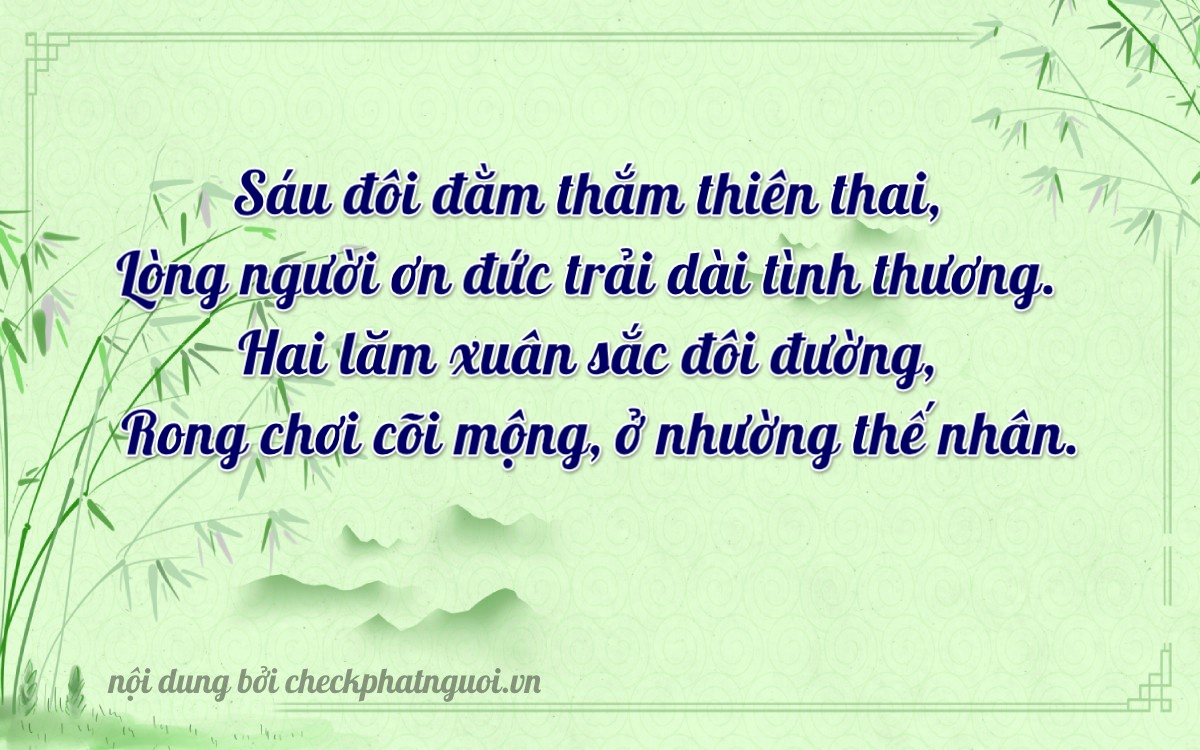 Bài thơ ý nghĩa cho <b>biển số 78H-56226</b> tại website checkphatnguoi.vn