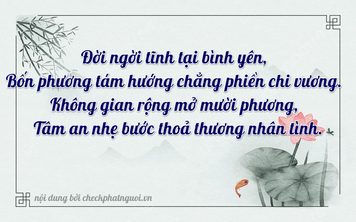 Bài thơ ý nghĩa cho <b>biển số 78K-9405</b> tại website checkphatnguoi.vn