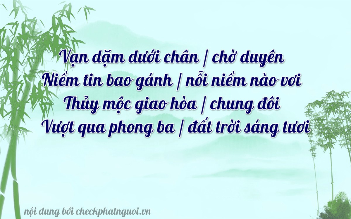 Bài thơ ý nghĩa cho <b>biển số 78L1-19133</b> tại website checkphatnguoi.vn
