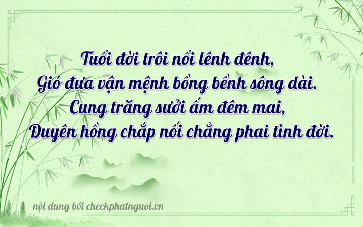 Bài thơ ý nghĩa cho <b>biển số 78M1-18732</b> tại website checkphatnguoi.vn