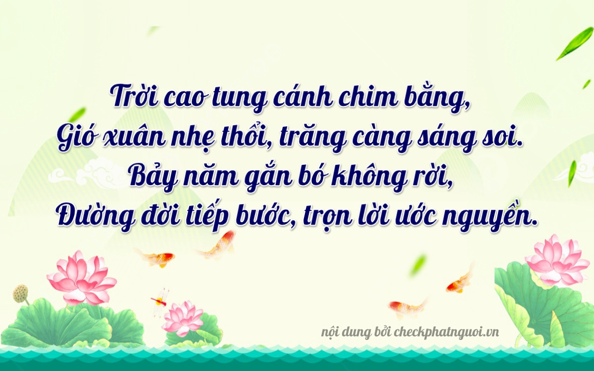 Bài thơ ý nghĩa cho <b>biển số 7997</b> tại website checkphatnguoi.vn