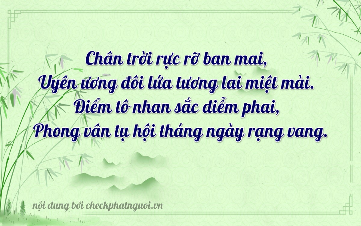 Bài thơ ý nghĩa cho <b>biển số 79A-03024</b> tại website checkphatnguoi.vn