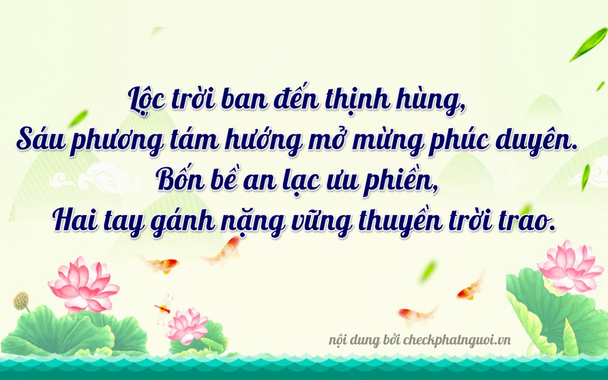 Bài thơ ý nghĩa cho <b>biển số 79A-06422</b> tại website checkphatnguoi.vn