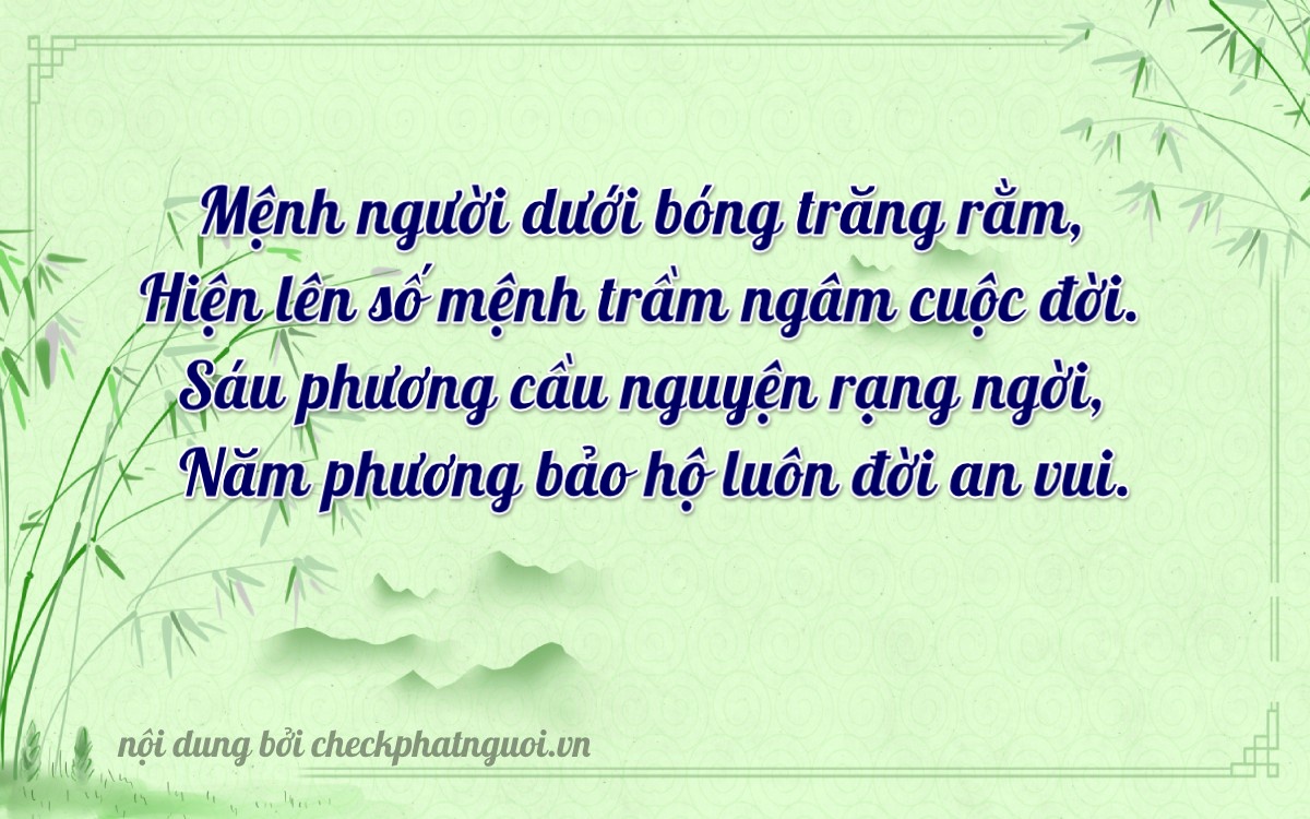 Bài thơ ý nghĩa cho <b>biển số 79A-16539</b> tại website checkphatnguoi.vn