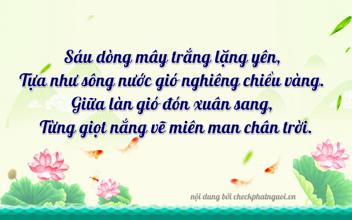 Bài thơ ý nghĩa cho <b>biển số 79A-19683</b> tại website checkphatnguoi.vn
