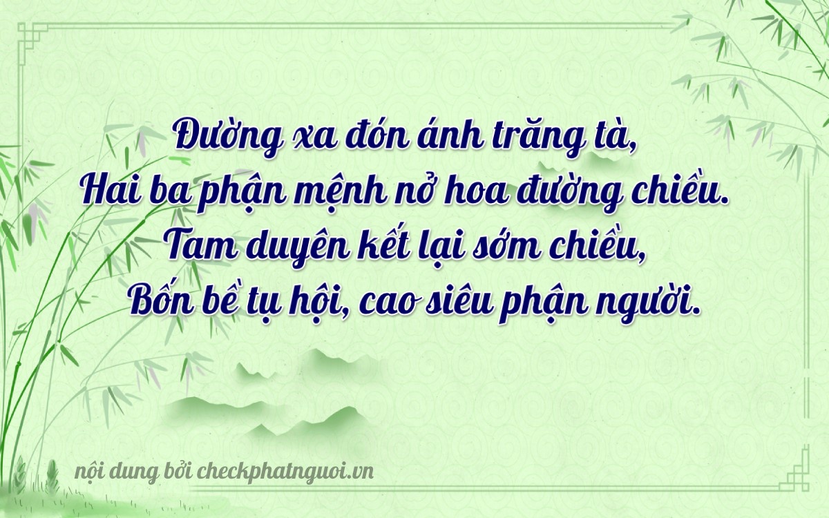 Bài thơ ý nghĩa cho <b>biển số 79A-23344</b> tại website checkphatnguoi.vn