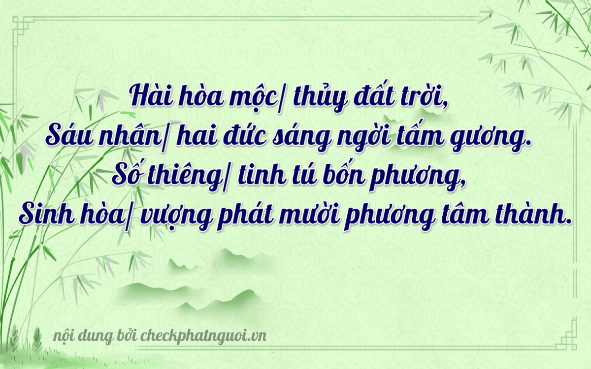 Bài thơ ý nghĩa cho <b>biển số 79A-23626</b> tại website checkphatnguoi.vn