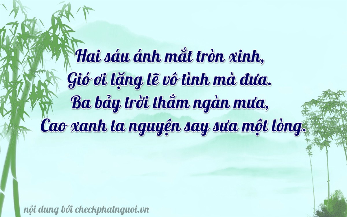 Bài thơ ý nghĩa cho <b>biển số 79A-26379</b> tại website checkphatnguoi.vn