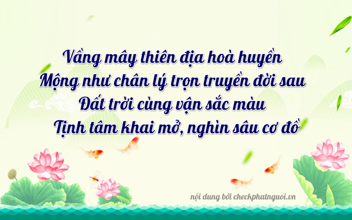 Bài thơ ý nghĩa cho <b>biển số 79A-27500</b> tại website checkphatnguoi.vn