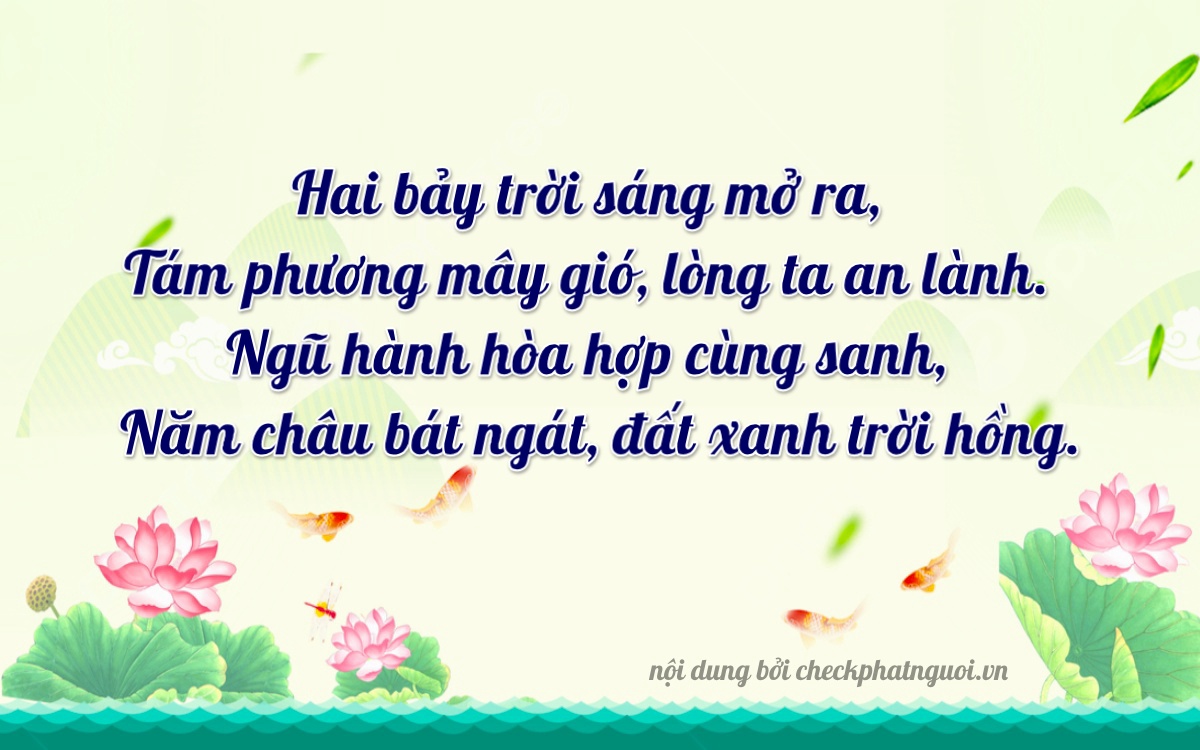 Bài thơ ý nghĩa cho <b>biển số 79A-27855</b> tại website checkphatnguoi.vn