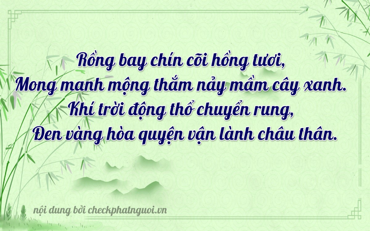 Bài thơ ý nghĩa cho <b>biển số 79A-29494</b> tại website checkphatnguoi.vn