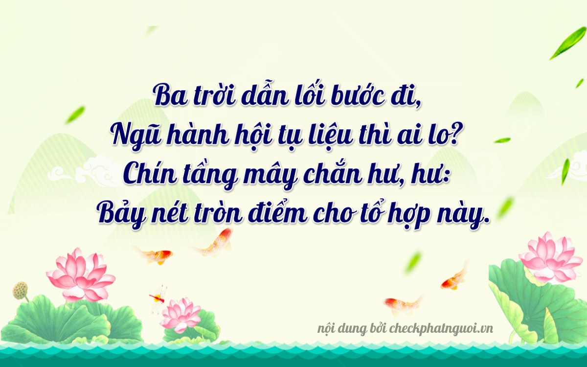 Bài thơ ý nghĩa cho <b>biển số 79A-33978</b> tại website checkphatnguoi.vn