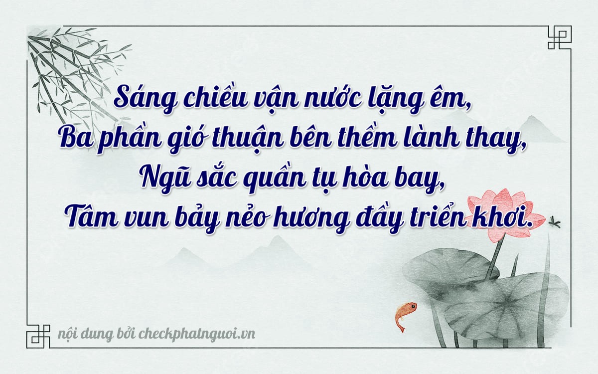 Bài thơ ý nghĩa cho <b>biển số 79A-35537</b> tại website checkphatnguoi.vn