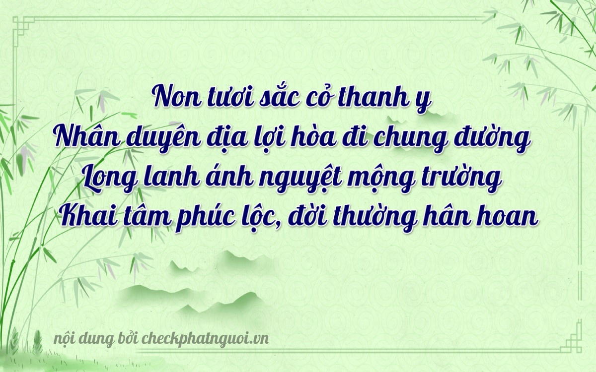 Bài thơ ý nghĩa cho <b>biển số 79A-38513</b> tại website checkphatnguoi.vn