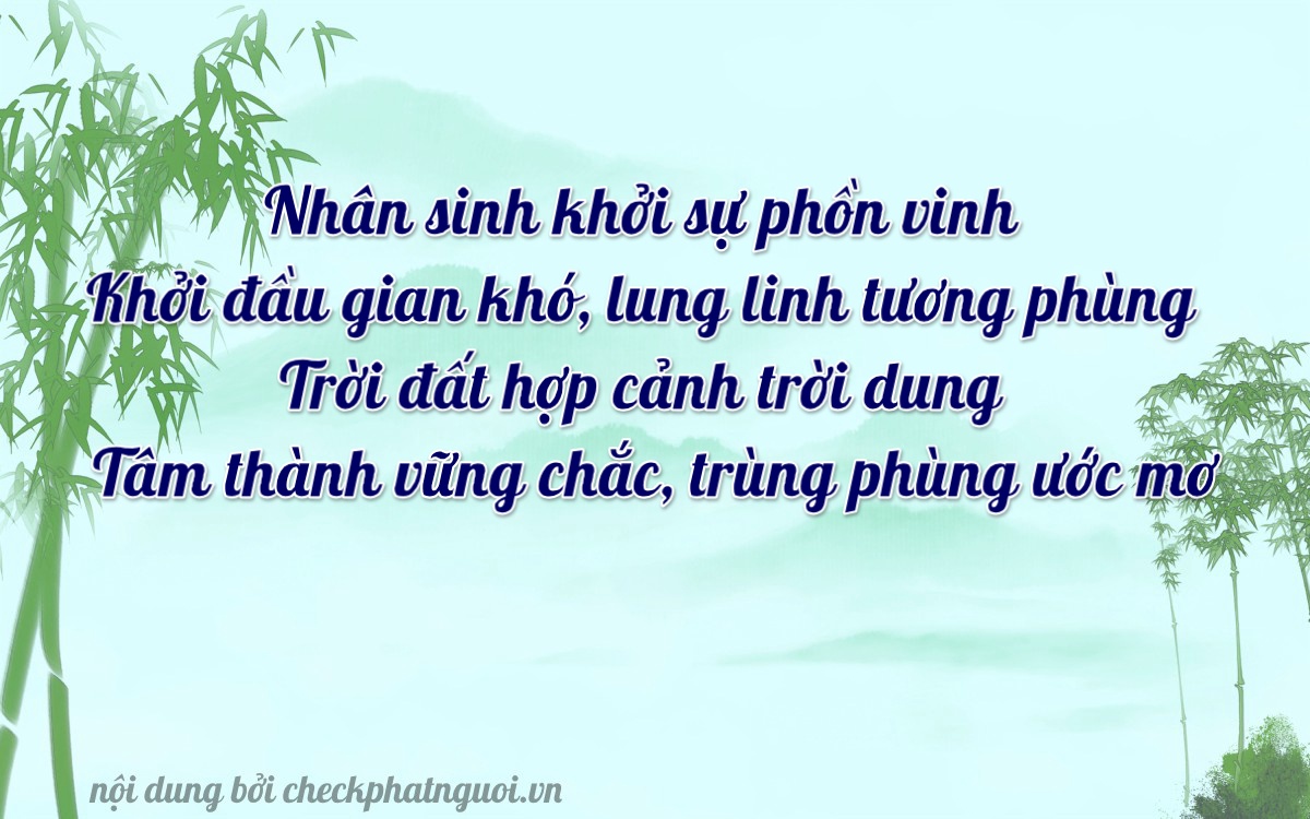 Bài thơ ý nghĩa cho <b>biển số 79A-38970</b> tại website checkphatnguoi.vn