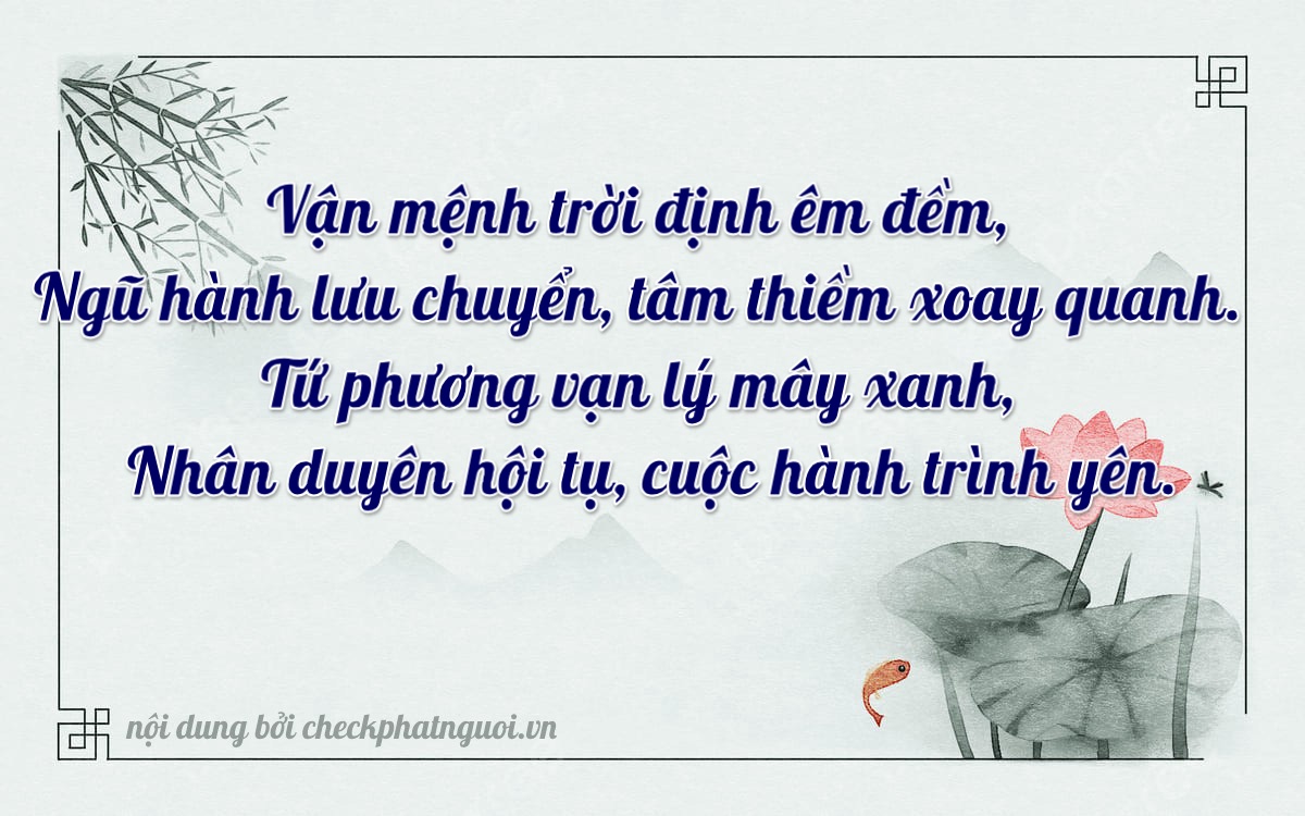 Bài thơ ý nghĩa cho <b>biển số 79A-42053</b> tại website checkphatnguoi.vn
