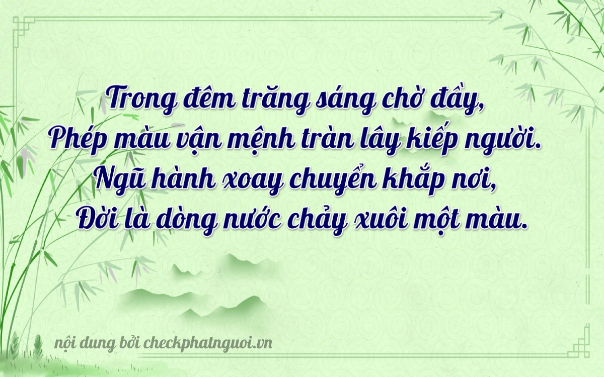Bài thơ ý nghĩa cho <b>biển số 79A-44234</b> tại website checkphatnguoi.vn