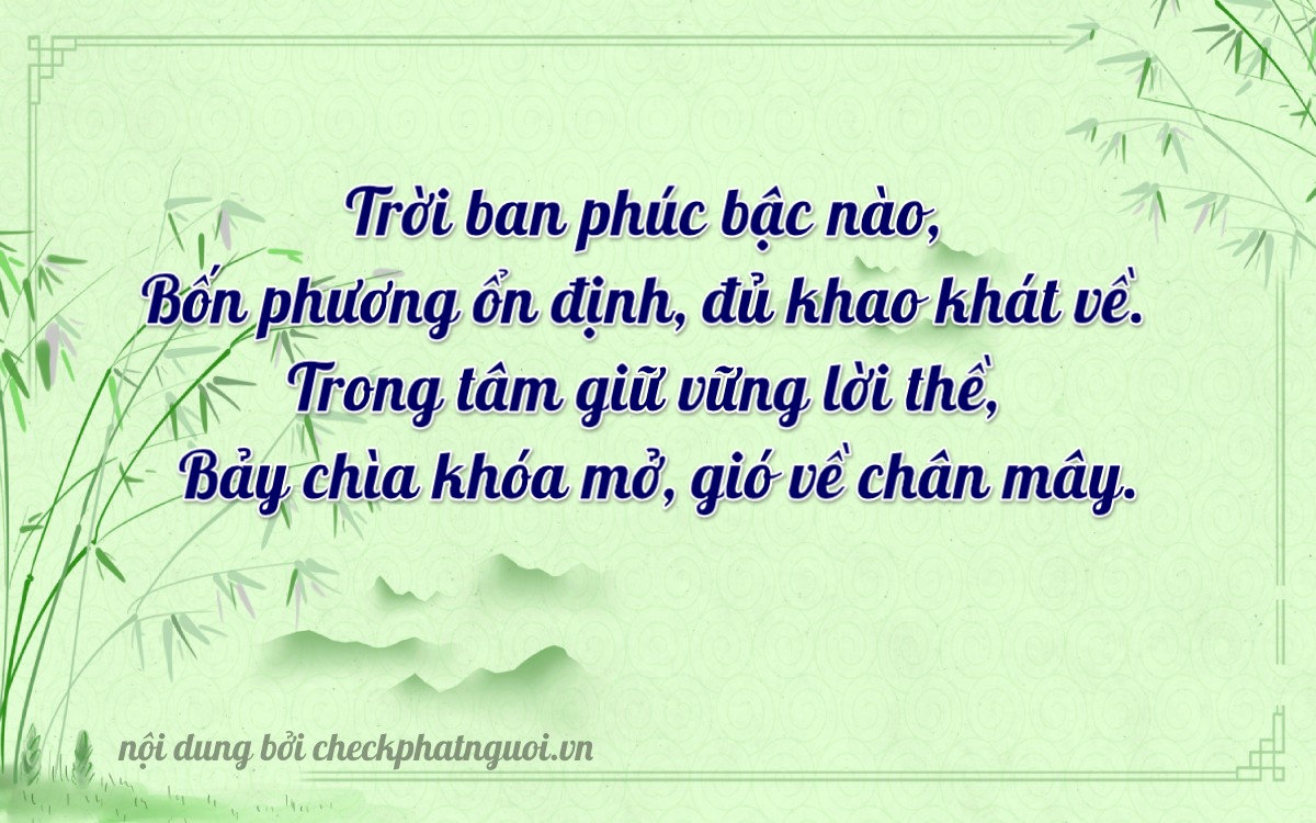 Bài thơ ý nghĩa cho <b>biển số 79A-44487</b> tại website checkphatnguoi.vn