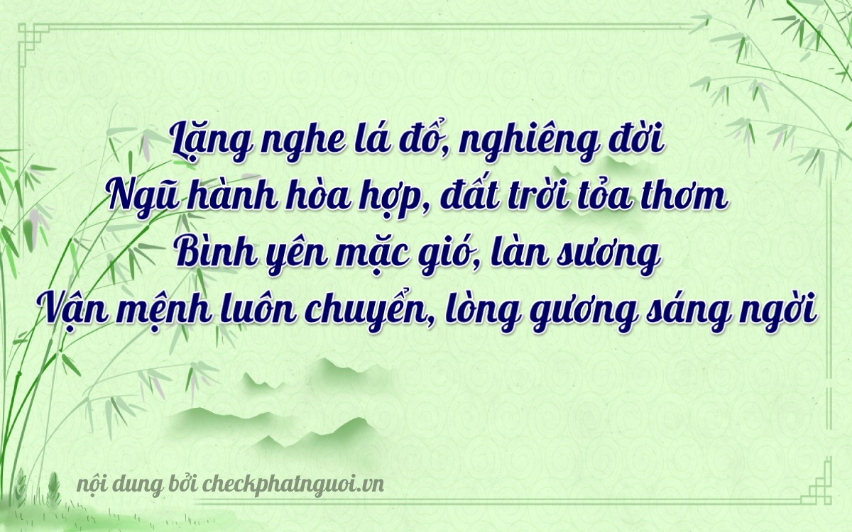 Bài thơ ý nghĩa cho <b>biển số 79A-51759</b> tại website checkphatnguoi.vn