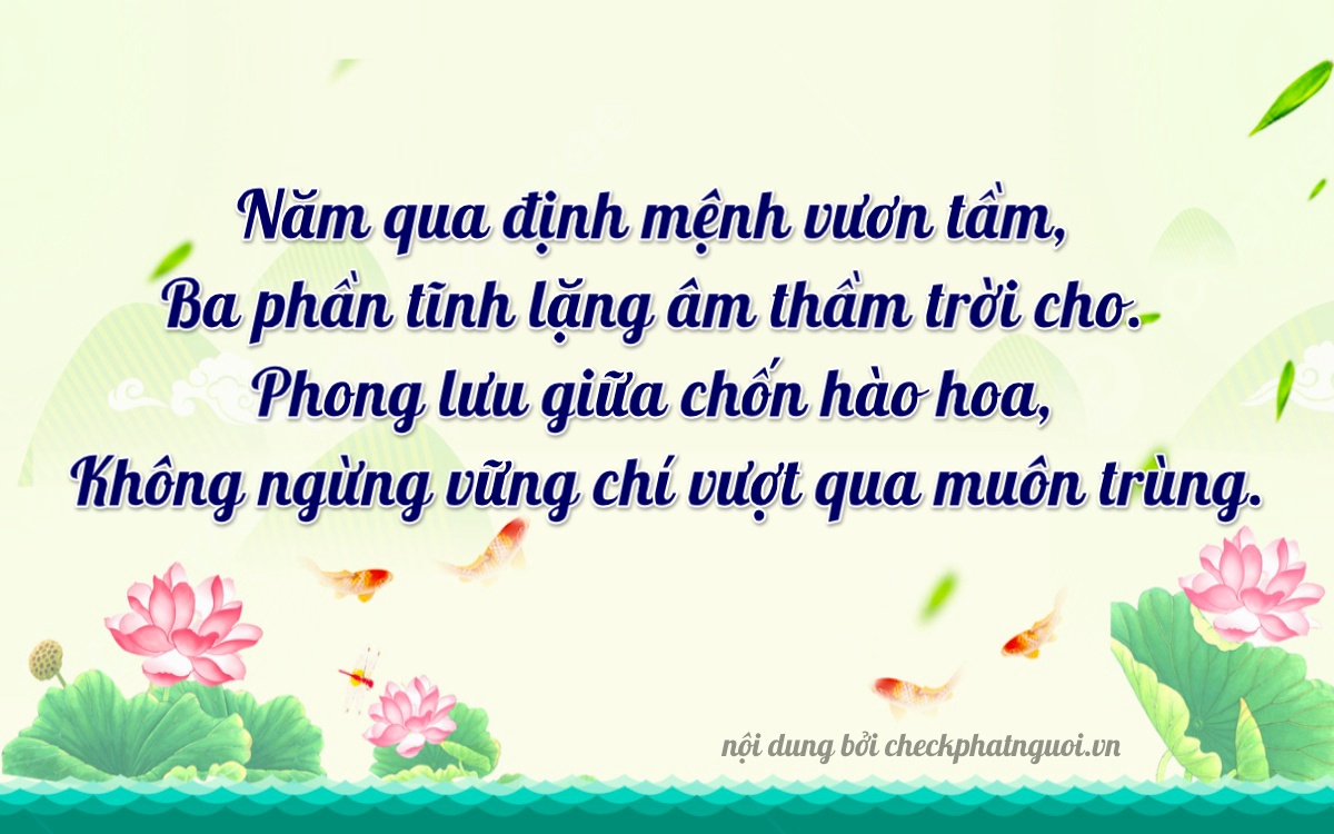 Bài thơ ý nghĩa cho <b>biển số 79A-53007</b> tại website checkphatnguoi.vn