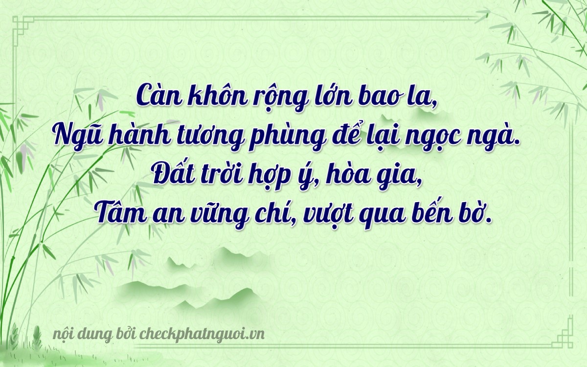 Bài thơ ý nghĩa cho <b>biển số 79A-53773</b> tại website checkphatnguoi.vn