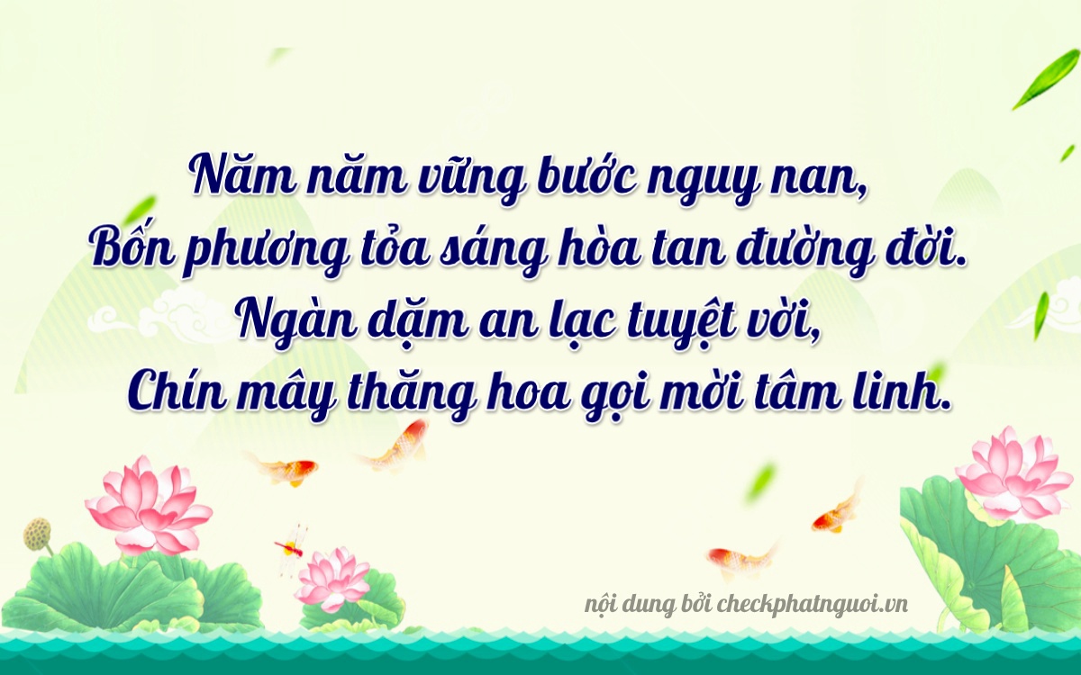 Bài thơ ý nghĩa cho <b>biển số 79A-55469</b> tại website checkphatnguoi.vn
