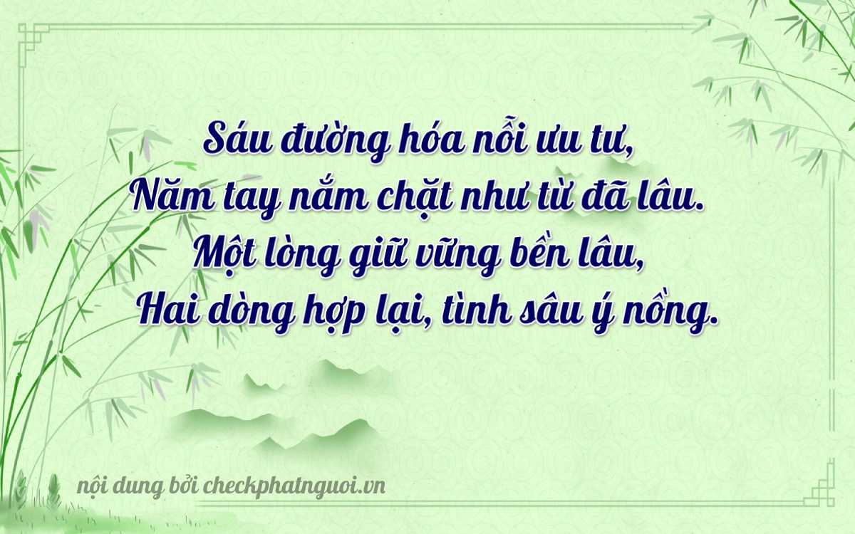 Bài thơ ý nghĩa cho <b>biển số 79A-56152</b> tại website checkphatnguoi.vn