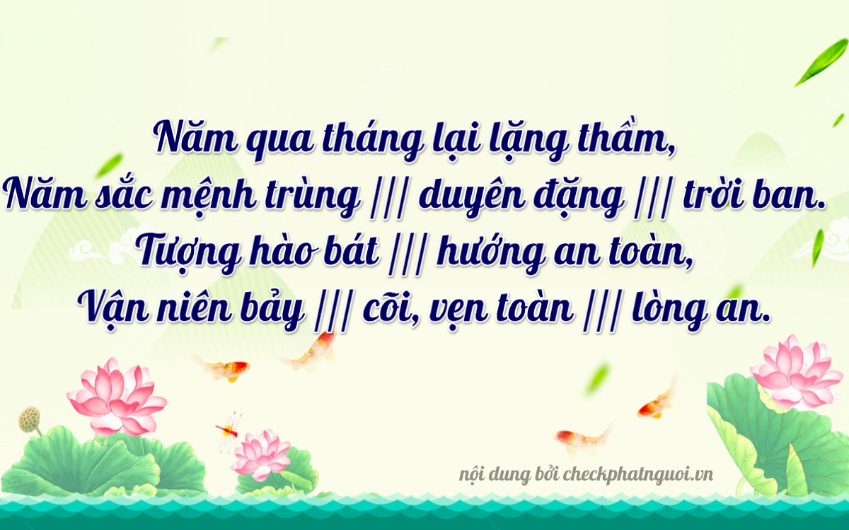 Bài thơ ý nghĩa cho <b>biển số 79A-56487</b> tại website checkphatnguoi.vn