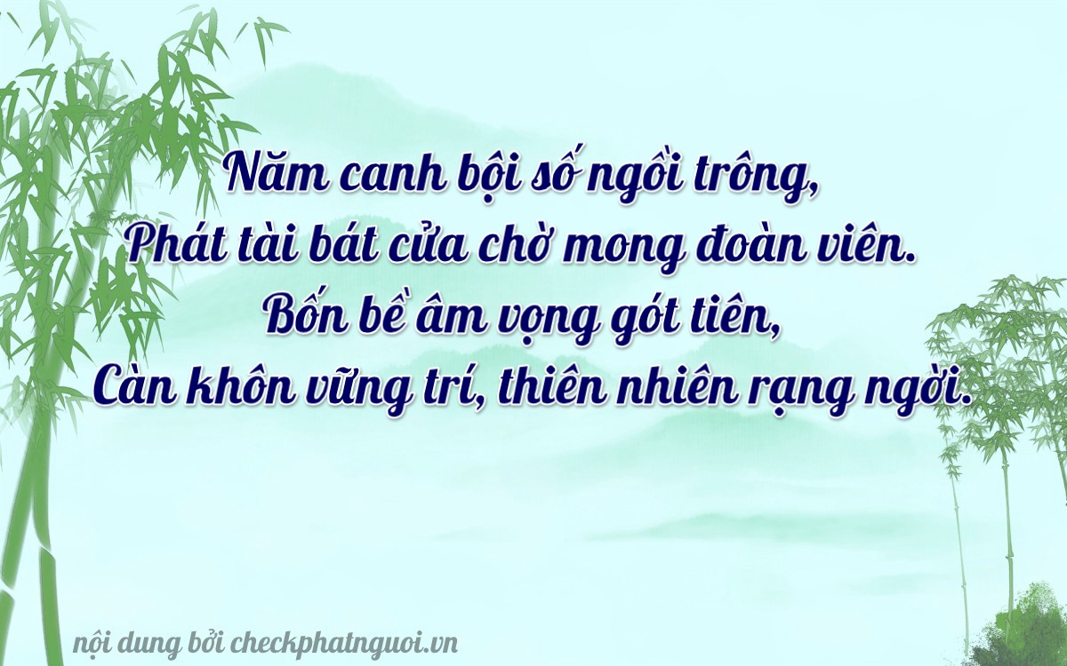 Bài thơ ý nghĩa cho <b>biển số 79A-56834</b> tại website checkphatnguoi.vn