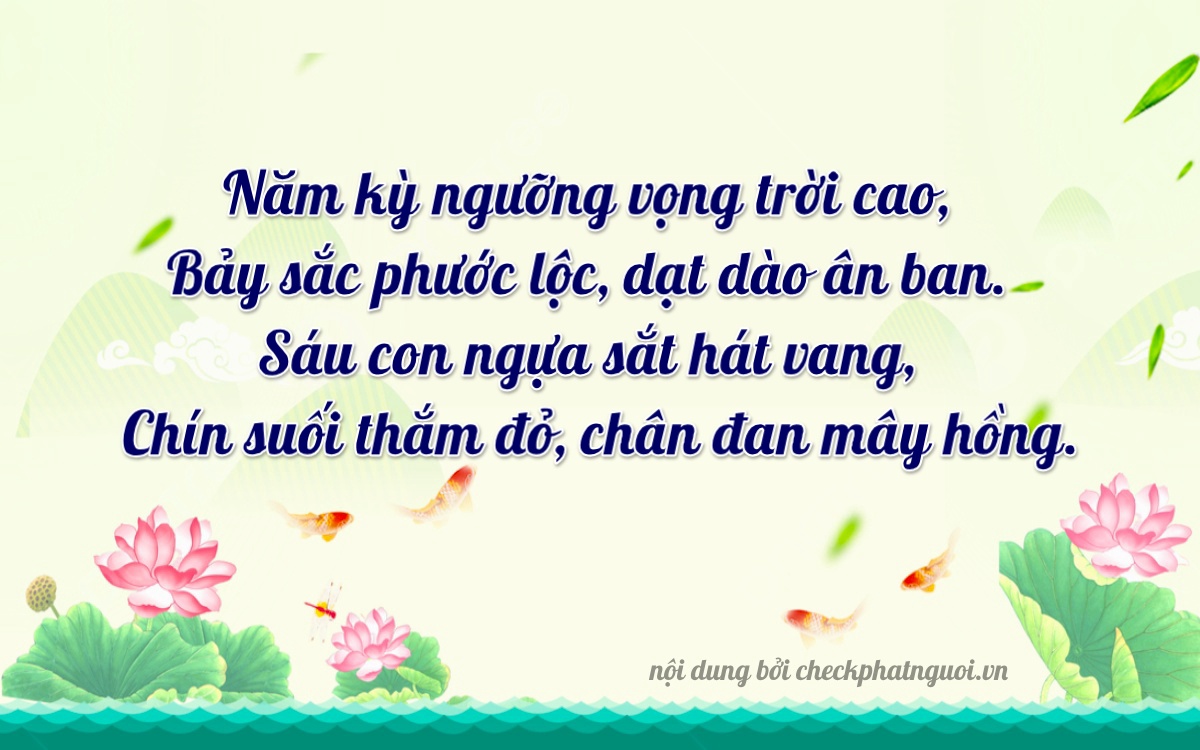 Bài thơ ý nghĩa cho <b>biển số 79A-57629</b> tại website checkphatnguoi.vn